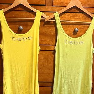 Bebe rhinestone tank top bundle